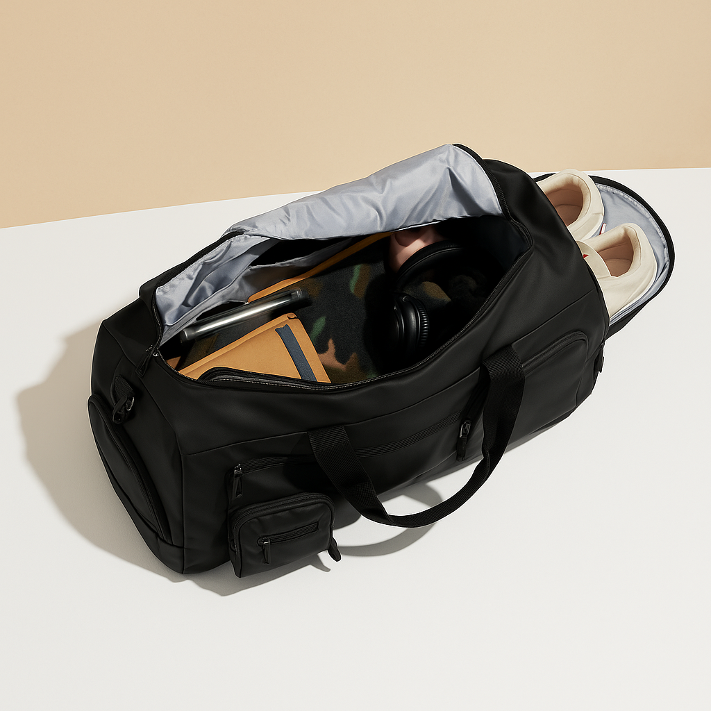 Men’s Oxford Garment Duffle Bag with Shoe Compartment – Organized Travel Carry