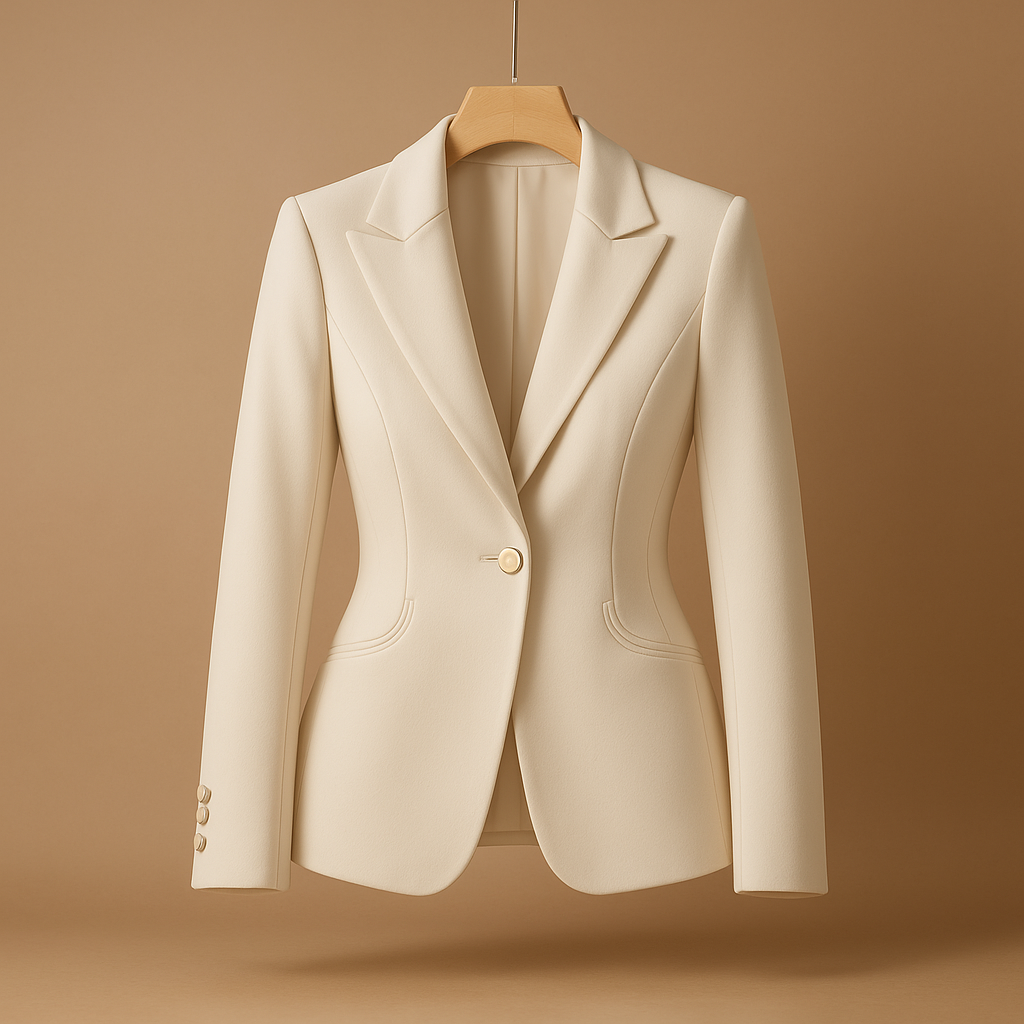 Women’s Slim Fit Blazer with Lapel Collar – Lightweight & Versatile