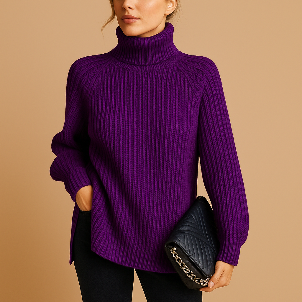 Women’s Soft Turtleneck Sweater – Elegant Everyday Fit