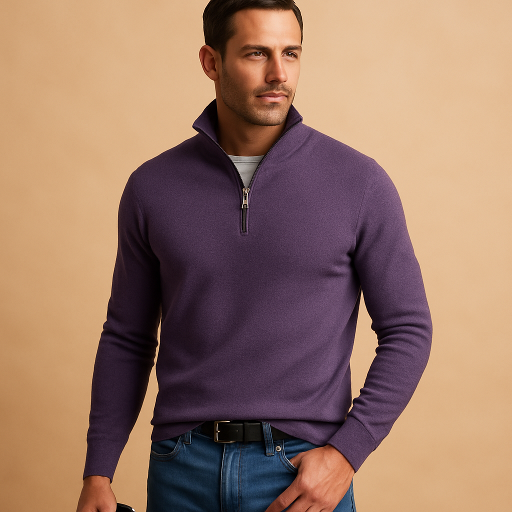 Men’s Zip Cardigan – Soft Knit Everyday Layer
