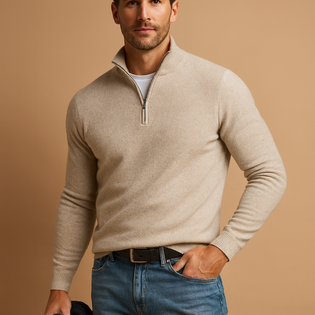 Men’s Zip Cardigan – Soft Knit Everyday Layer