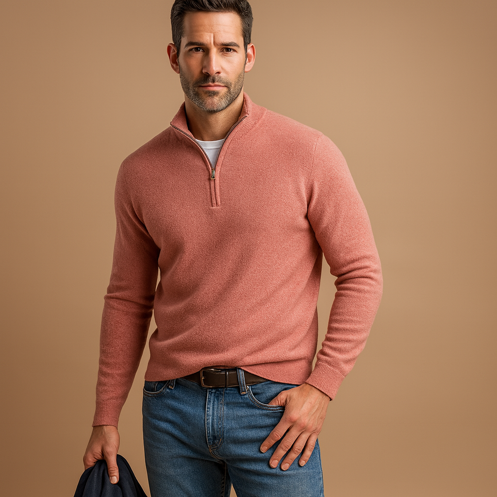Men’s Zip Cardigan – Soft Knit Everyday Layer