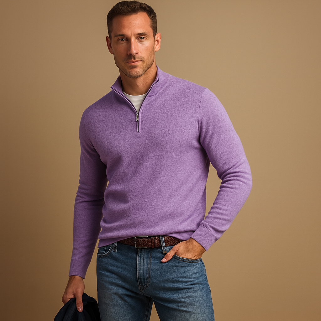 Men’s Zip Cardigan – Soft Knit Everyday Layer