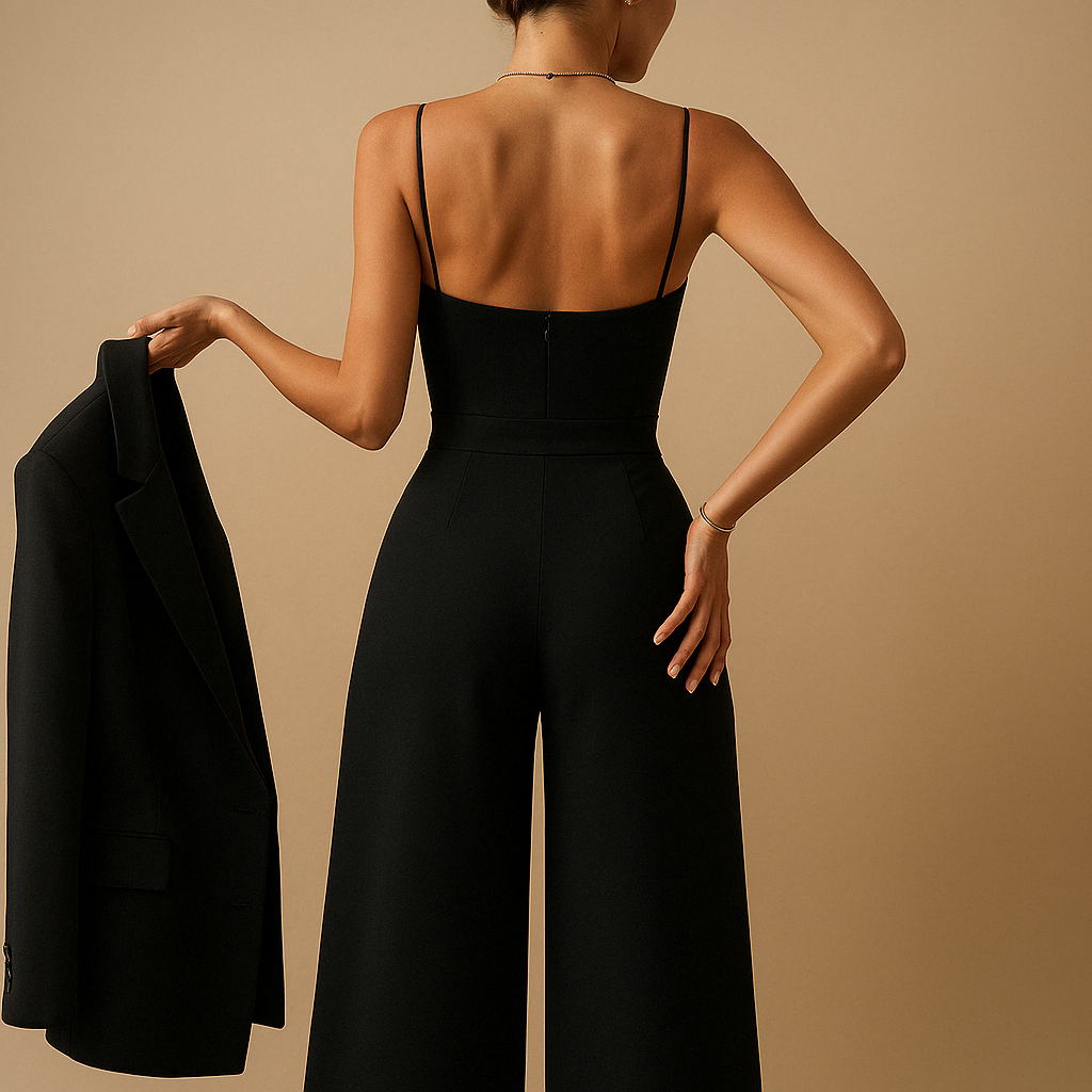 Women’s Summer Jumpsuit with Adjustable Straps – Lightweight & Versatile Style