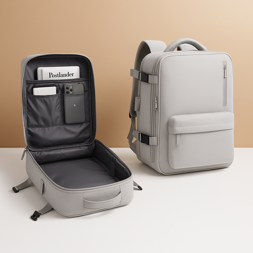 Women’s Travel Backpack – Organized Carry-On Packing Design