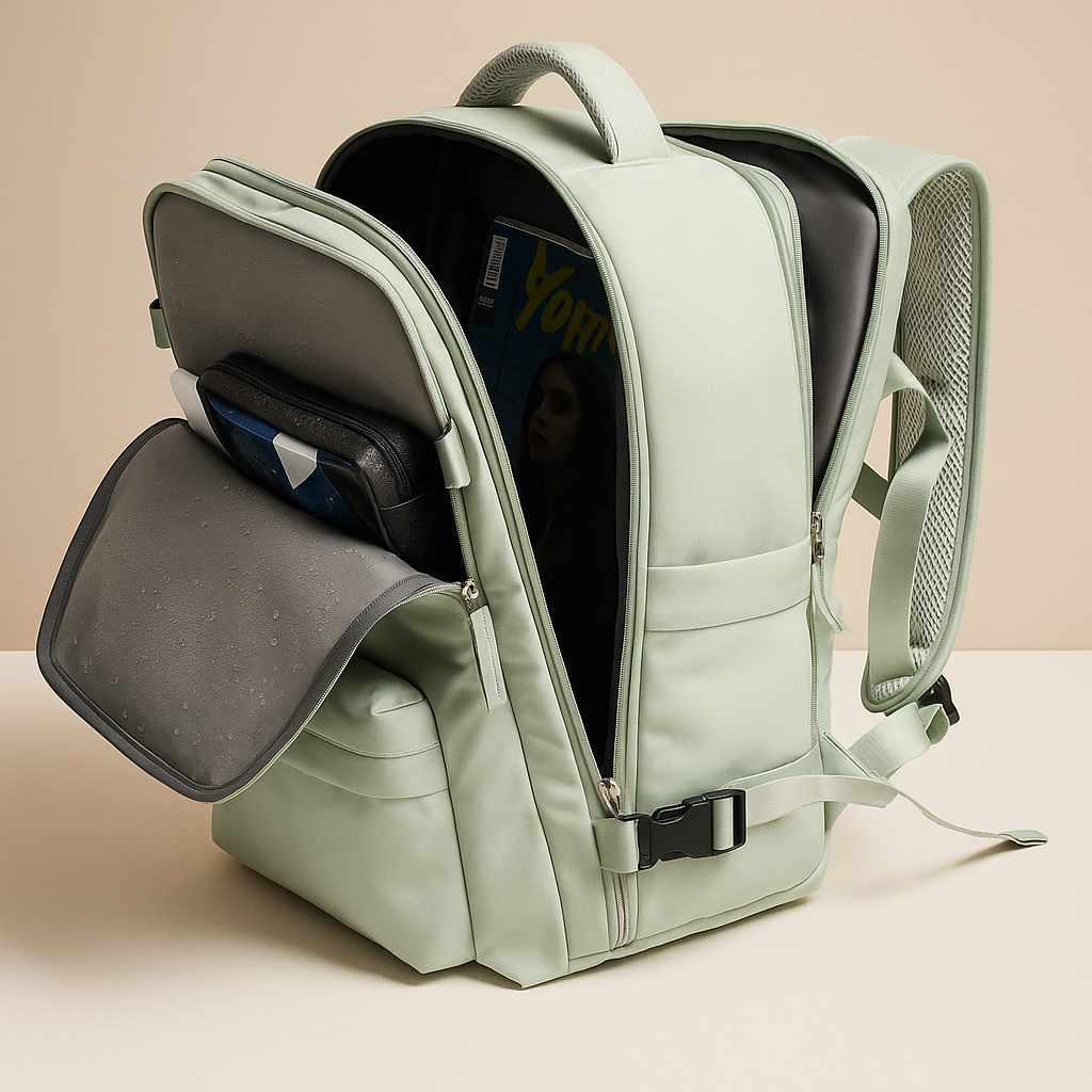 Women’s Travel Backpack – Organized Carry-On Packing Design