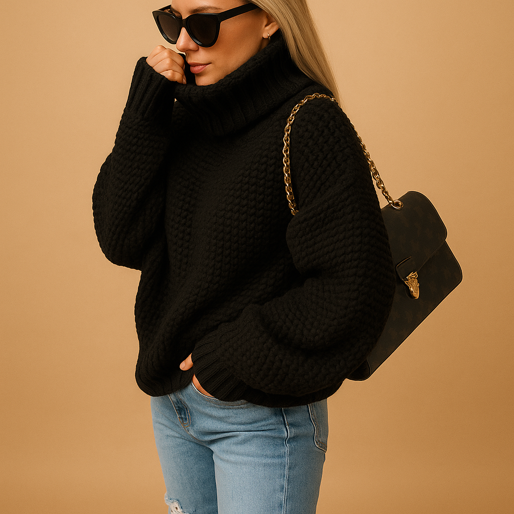 Women’s Textured Sweater – Relaxed Fit Everyday Style
