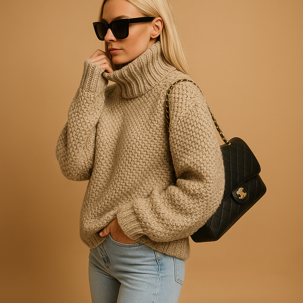 Women’s Textured Sweater – Relaxed Fit Everyday Style
