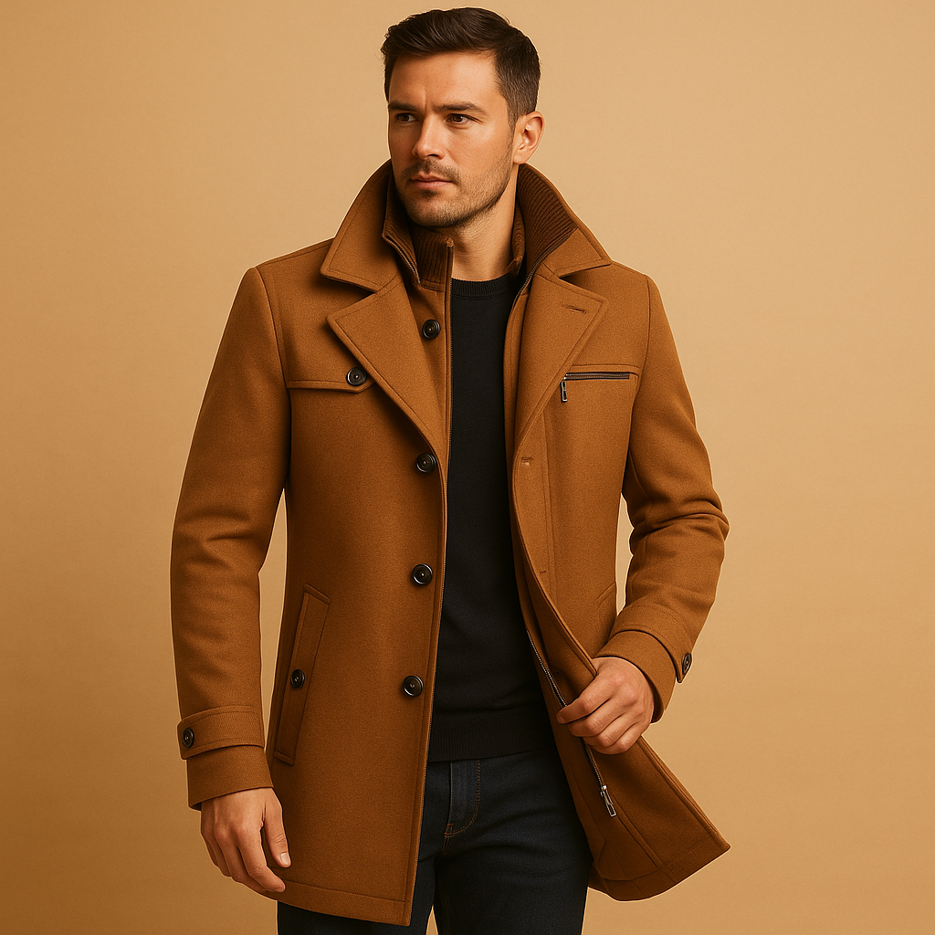 Men’s Winter Jacket with Adjustable Cuffs – Everyday Cold Weather Outerwear