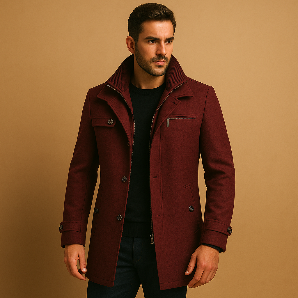 Men’s Winter Jacket with Adjustable Cuffs – Everyday Cold Weather Outerwear
