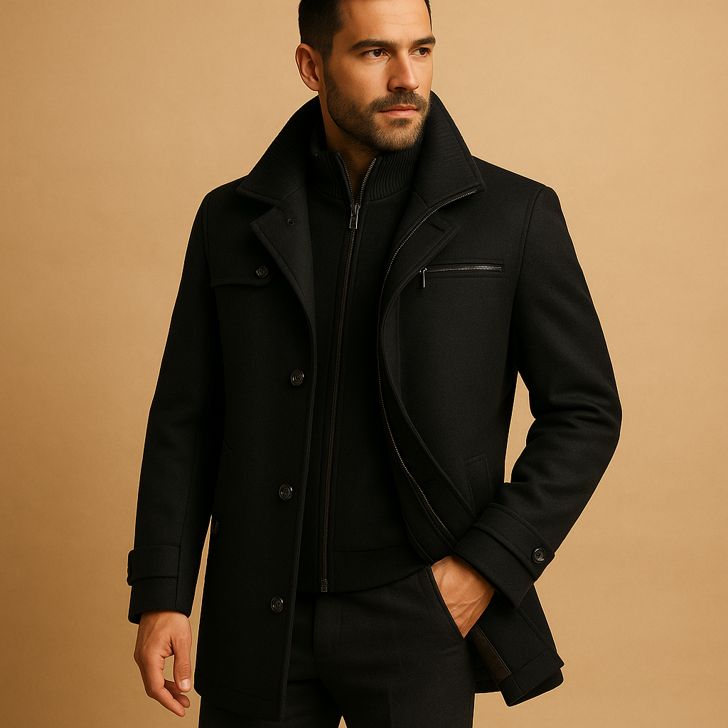 Men’s Winter Jacket with Adjustable Cuffs – Everyday Cold Weather Outerwear