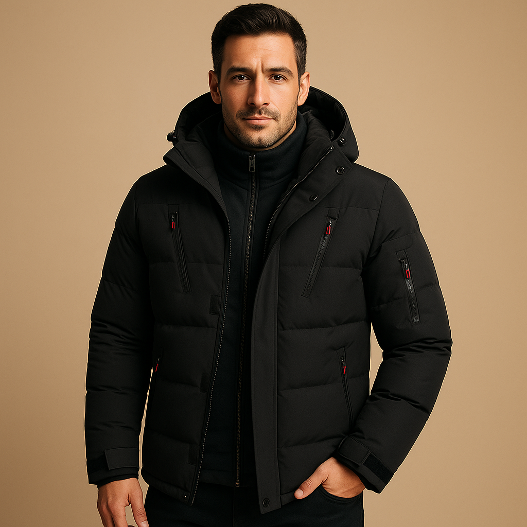 Men’s Hooded Winter Jacket – Everyday Outer Layer for Cold Weather