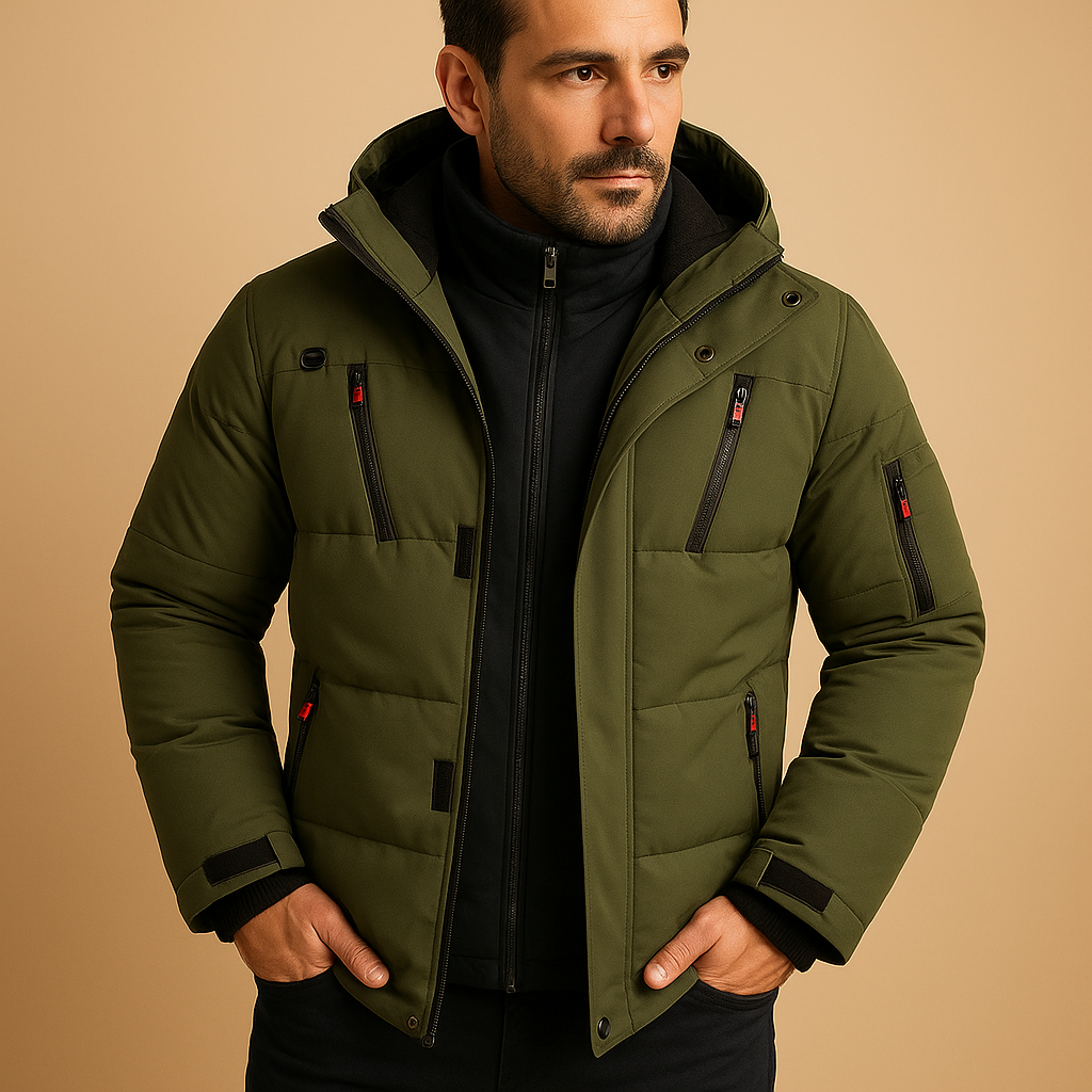 Men’s Hooded Winter Jacket – Everyday Outer Layer for Cold Weather