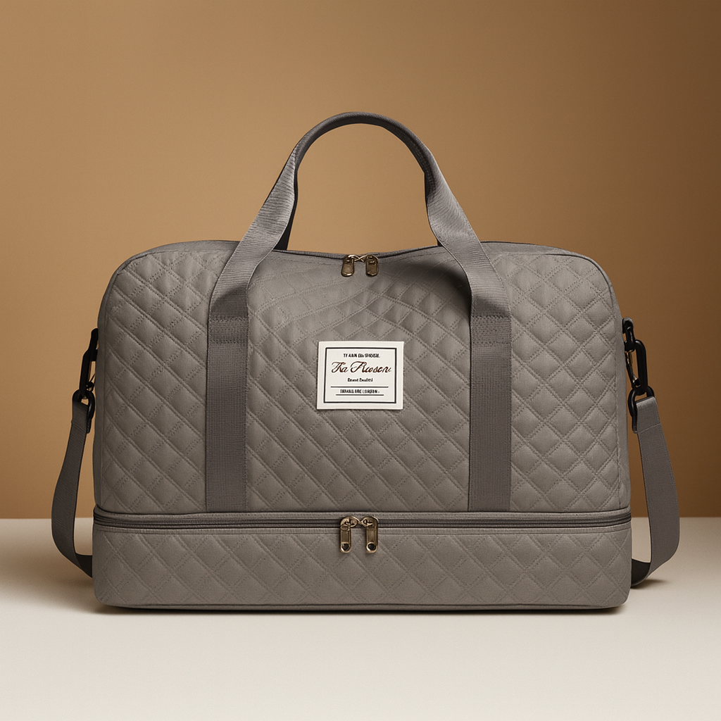 Women’s Weekender Duffle Bag with Shoe Compartment – Organized Travel Carry