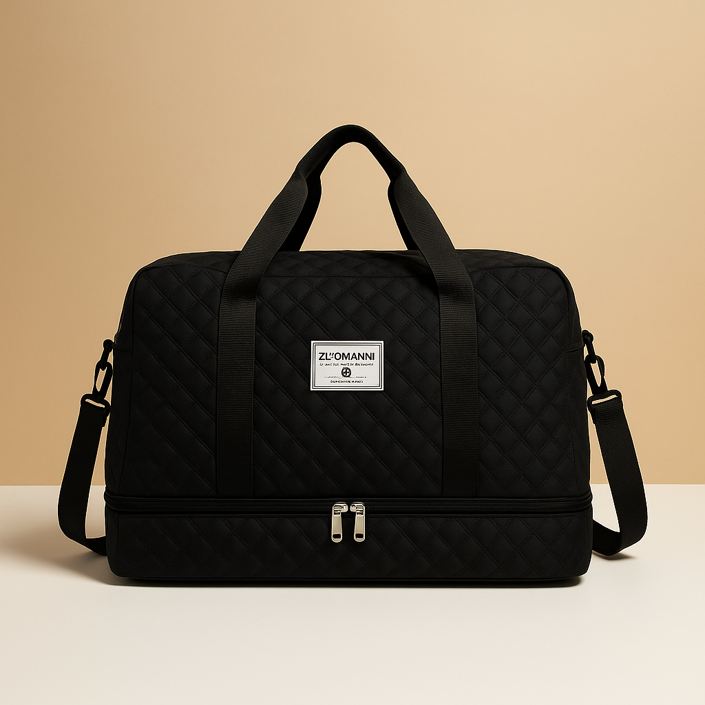 Women’s Weekender Duffle Bag with Shoe Compartment – Organized Travel Carry