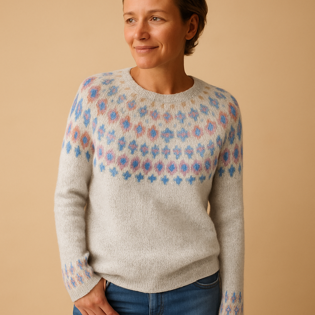 Women’s Patterned Knit Jumper – Everyday Layer for Cooler Days