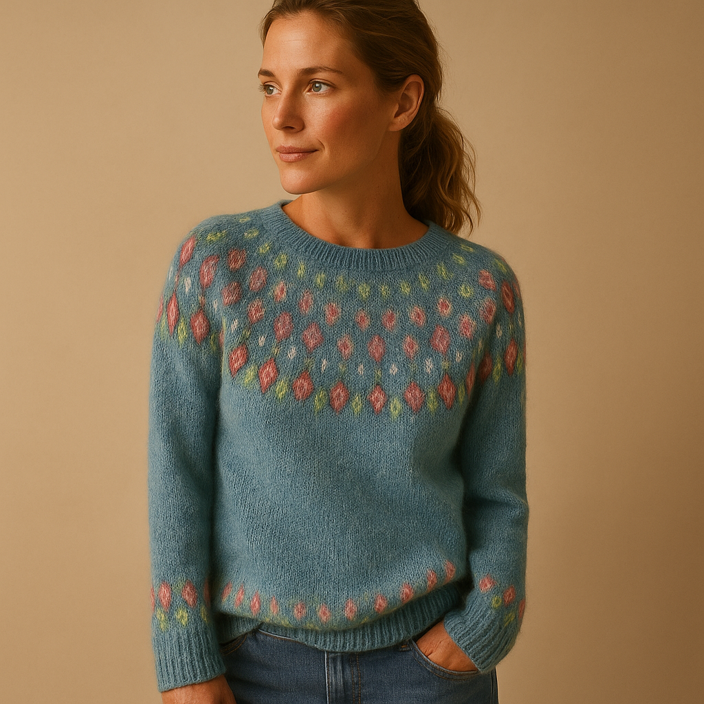 Women’s Patterned Knit Jumper – Everyday Layer for Cooler Days