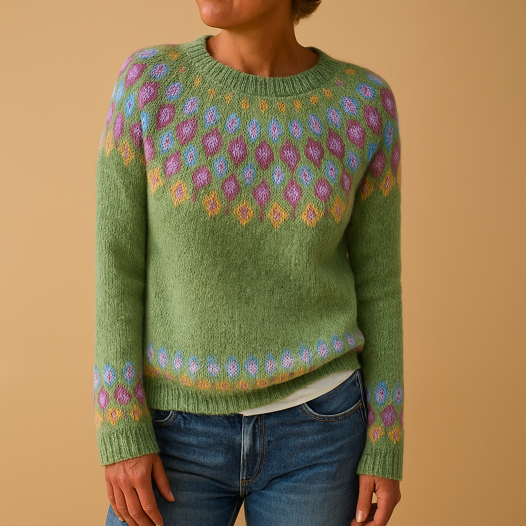 Women’s Patterned Knit Jumper – Everyday Layer for Cooler Days