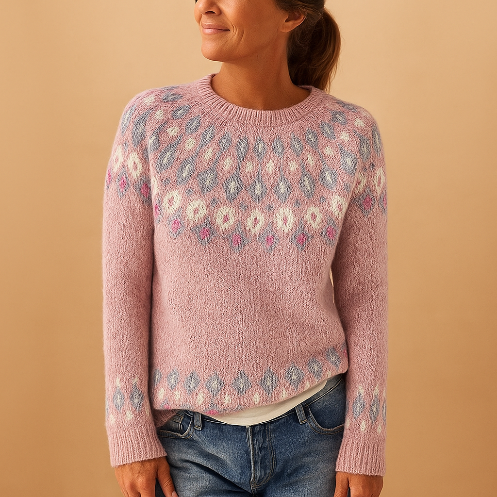 Women’s Patterned Knit Jumper – Everyday Layer for Cooler Days