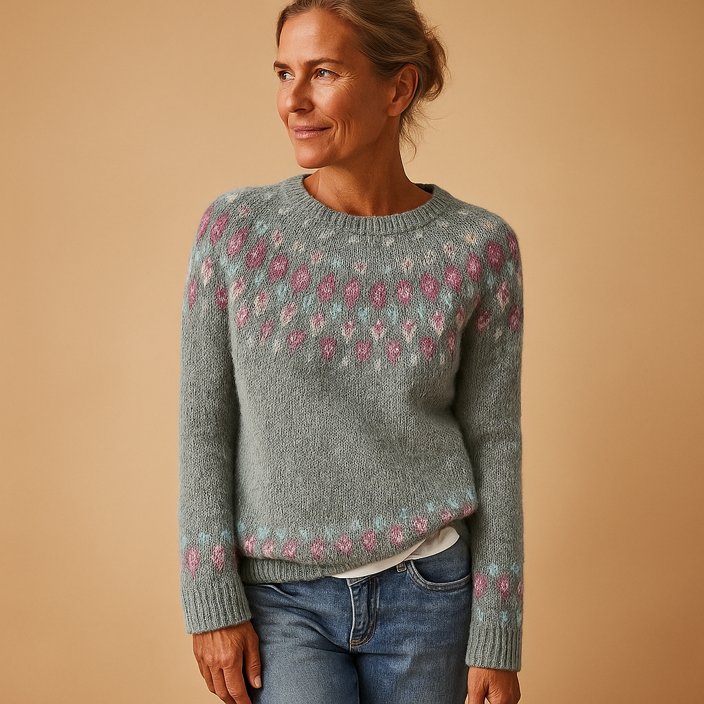 Women’s Patterned Knit Jumper – Everyday Layer for Cooler Days